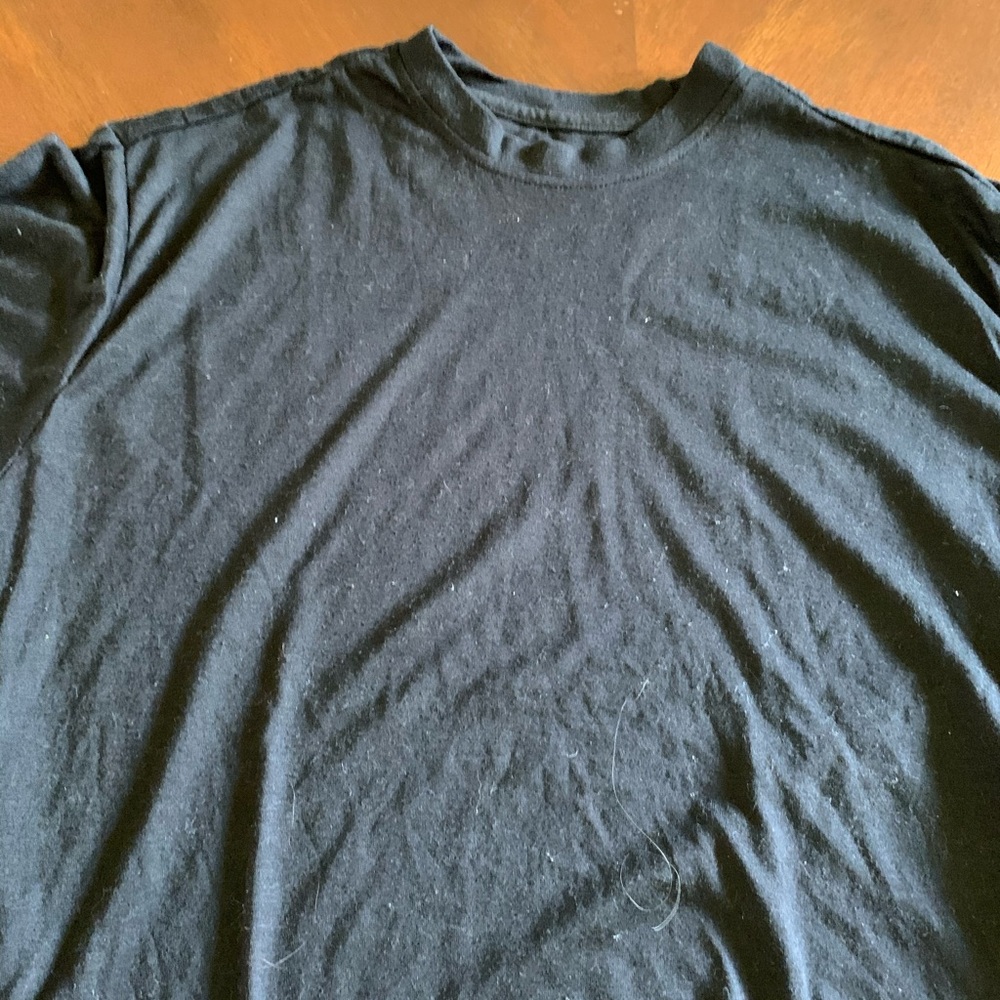 haggar black plain shirt